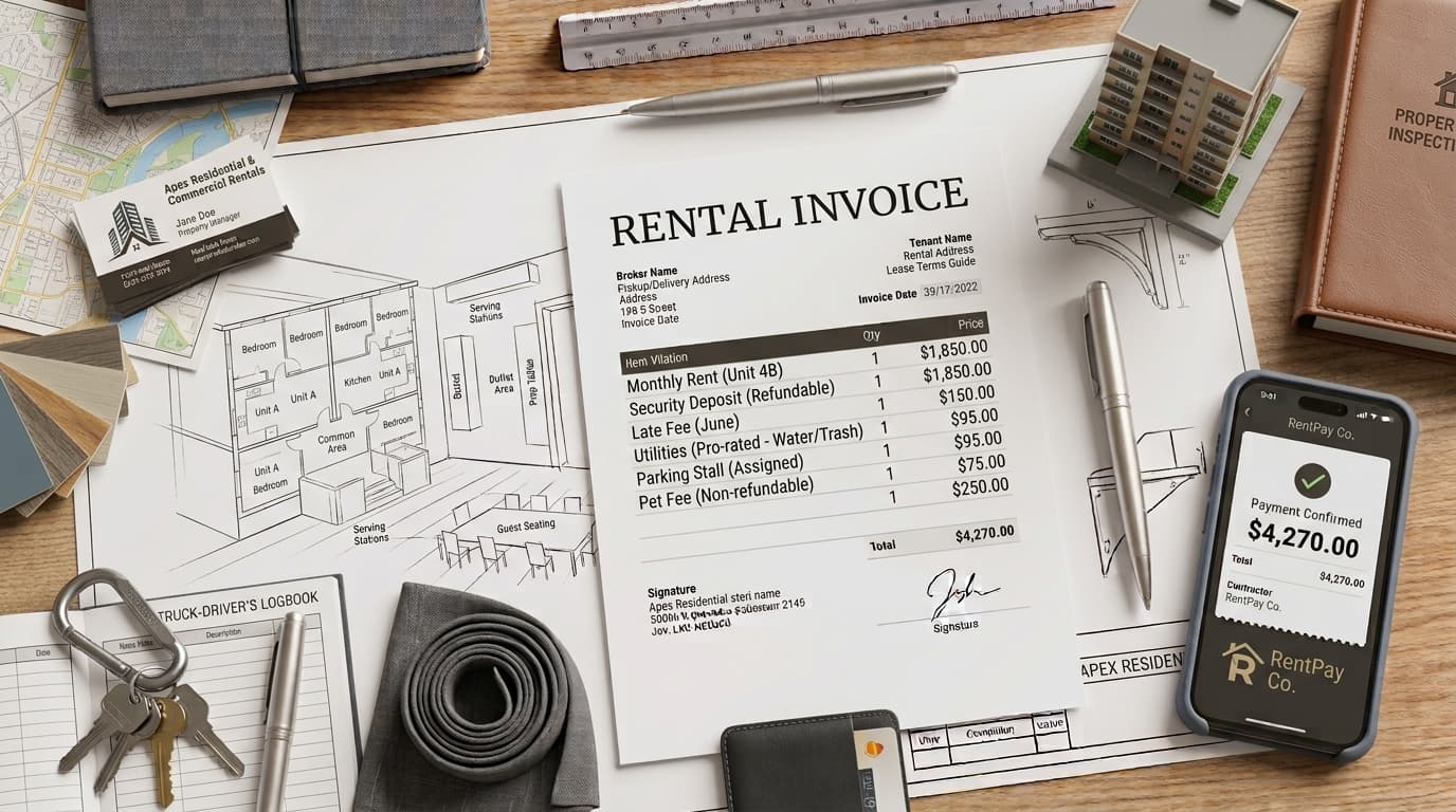 Rental Invoice Template: Guide and Sample — ToolNimbly article cover