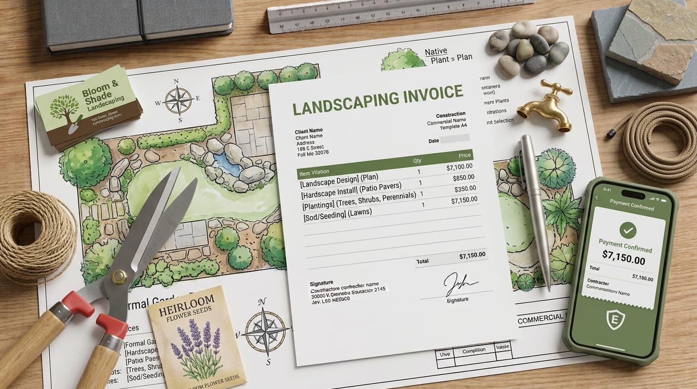 Landscaping Invoice Template: Guide and Sample — ToolNimbly article cover