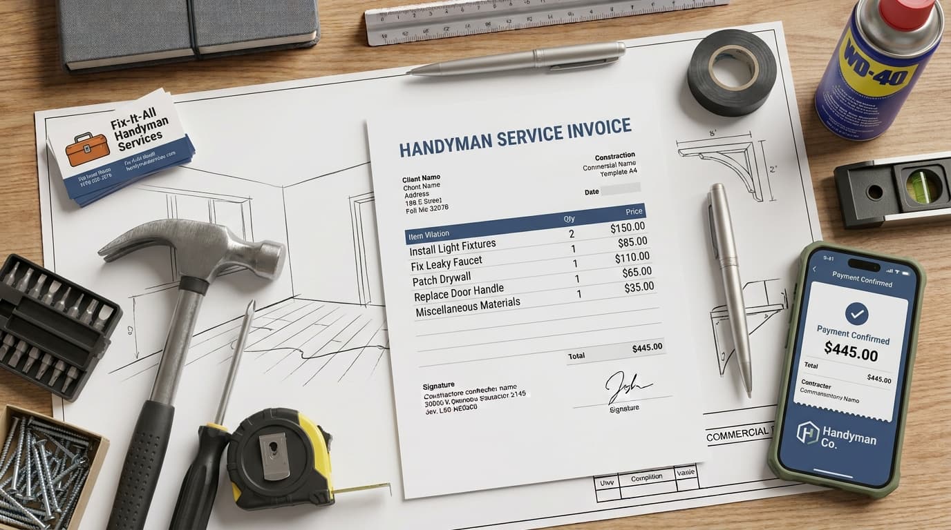 Handyman Invoice Template: Guide and Example — ToolNimbly article cover