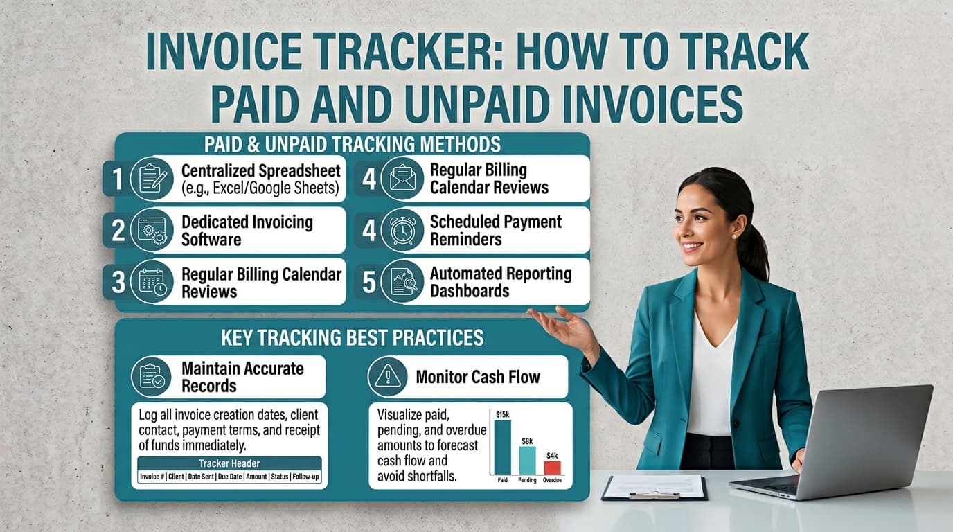 Invoice Tracker: How to Track Paid and Unpaid Invoices — ToolNimbly article cover