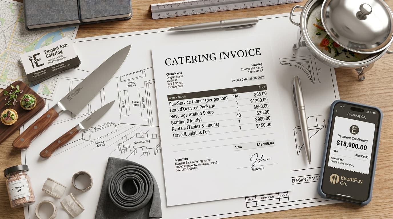 Catering Invoice Template: Guide and Sample — ToolNimbly article cover