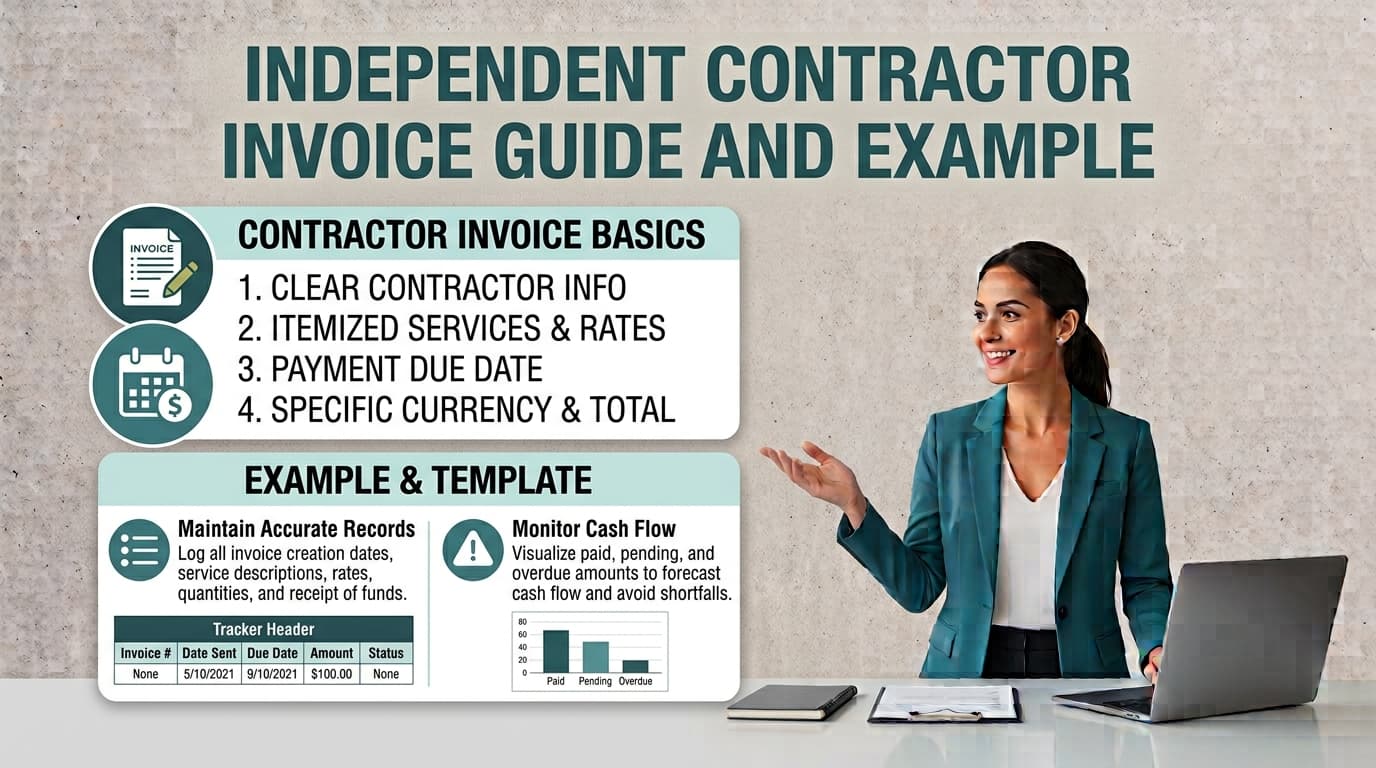 Independent Contractor Invoice Template: Guide and Example — ToolNimbly article cover