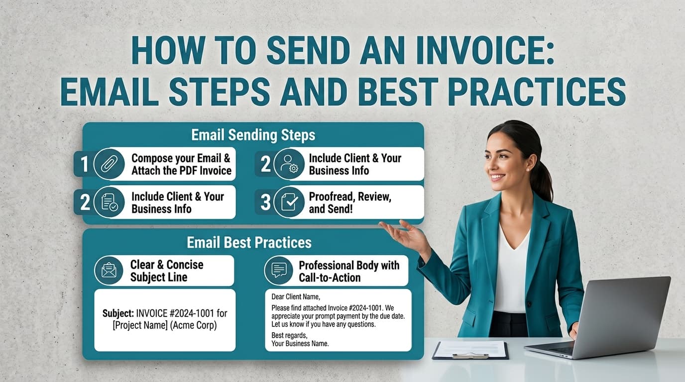 How to Send an Invoice: Email Steps and Best Practices — ToolNimbly article cover